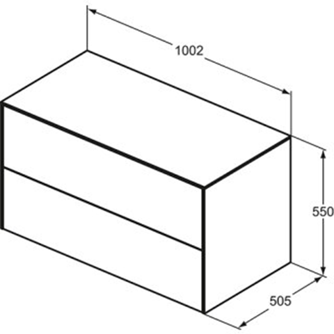 Шкаф за мивка Conca 100СМ T4323Y6 – Ideal Standard 11.14.40.0009 – снимка 2